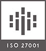 アイエムジェー審査登録センター株式会社ISO27001認証ロゴ